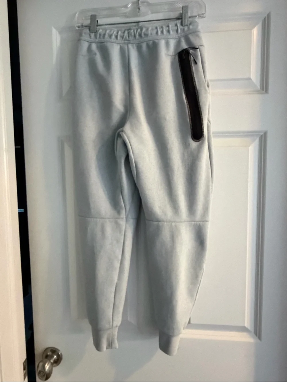 Nike XS men’s sportswear tech fleece joggers in Celestine blue/ heather color